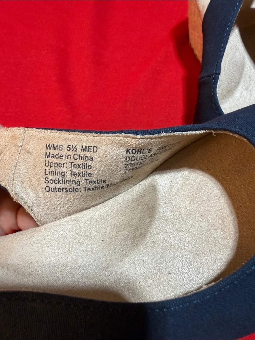 Croft & Barrow Navy Slingback Espadrille Wedges
